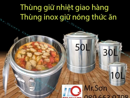 Bán thùng inox giữ nóng lạnh thức ăn giá rẻ tại Đà Nẵng